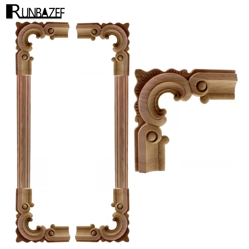 RUNBAZEF Vintage Unpainted Wood Carved Corner Onlay Applique Decorate Wall Door Furniture Decorative Figurine Wooden Miniature
RUNBAZEF Vintage Unpainted Wood Carved Corner Onlay Applique Decorate Wall Door Furniture Decorative Figurine Wooden Miniature