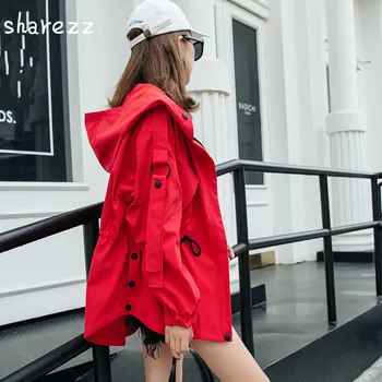 sharezz 2019 sopring autumn fashion short wind breaker for women loose casual casaco feminino BF hooded trench coat women
sharezz 2019 sopring autumn fashion short wind breaker for women loose casual casaco feminino BF hooded trench coat women