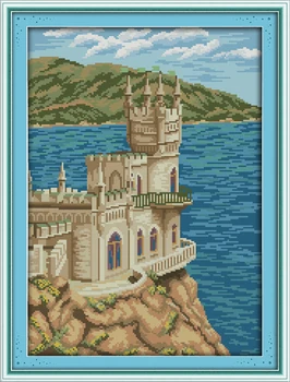 The Seaside Church Cotton Scenic Cross stitch kits Sets 11CT Accurate Printed Embroidery DIY Handmade Needlework Home Decor
The Seaside Church Cotton Scenic Cross stitch kits Sets 11CT Accurate Printed Embroidery DIY Handmade Needlework Home Decor