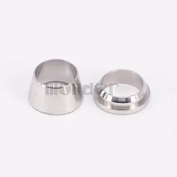 LOT 10 Fit 1/4" Tube 304 Stainless Steel Pipe Compression Ferrule Insert Ring Fitting
LOT 10 Fit 1/4" Tube 304 Stainless Steel Pipe Compression Ferrule Insert Ring Fitting