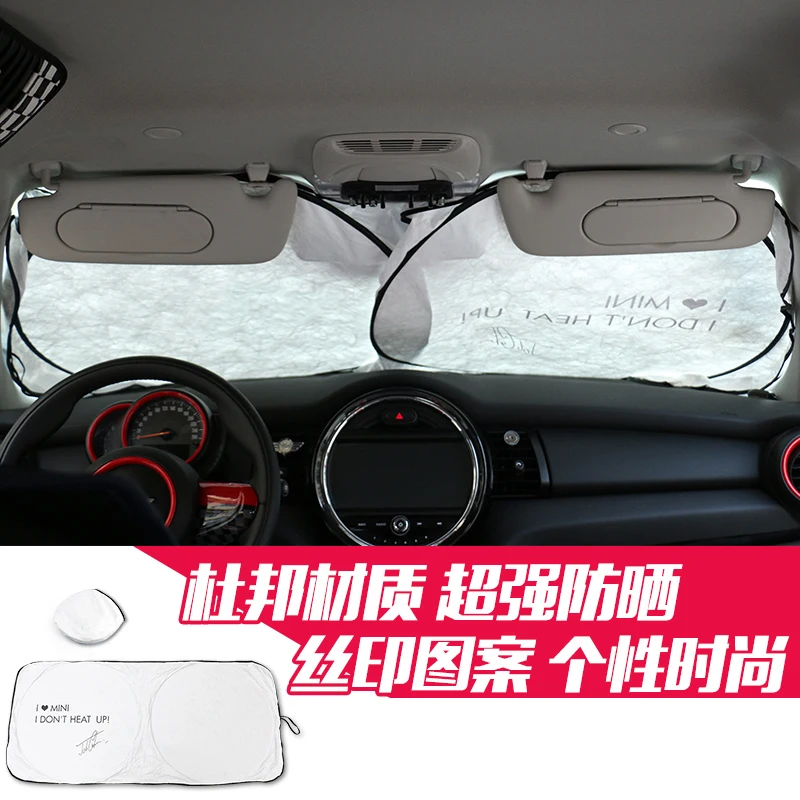 1pcs Car front windshield sunshade cover stickers car styling for BMW MINI cooper one clubman coutryman paceman Auto Accessories
1pcs Car front windshield sunshade cover stickers car styling for BMW MINI cooper one clubman coutryman paceman Auto Accessories