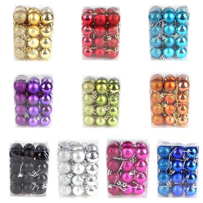 24Pcs/Lot 10 Colors Christmas Tree Ball Baubles Xmas Carnival Party Hanging Ornament Christmas Decoration Supplies Novelty Gifts
24Pcs/Lot 10 Colors Christmas Tree Ball Baubles Xmas Carnival Party Hanging Ornament Christmas Decoration Supplies Novelty Gifts