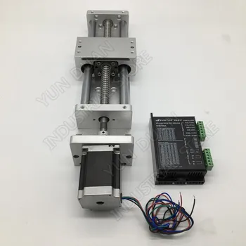 300MM Stroke Sliding Table Linear Module & NEMA23 Stepper Motor & Driver & Coupling Kits Slide Linear Stage BallScrew 1605
300MM Stroke Sliding Table Linear Module & NEMA23 Stepper Motor & Driver & Coupling Kits Slide Linear Stage BallScrew 1605