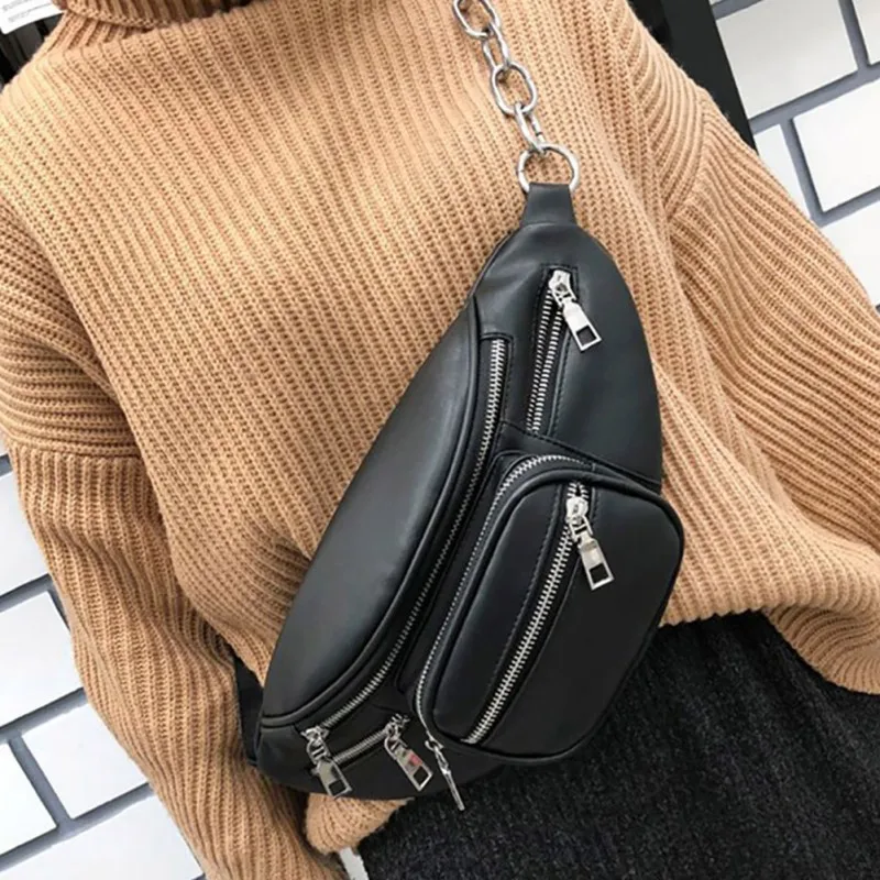 2019 Outdoor Waist Bag Women Waist Fanny Packs Belt Bag Luxury Brand Leather Chest Handbag Black Color New Fashion High Quality
2019 Outdoor Waist Bag Women Waist Fanny Packs Belt Bag Luxury Brand Leather Chest Handbag Black Color New Fashion High Quality