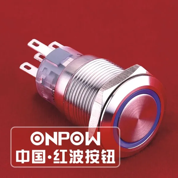 ONPOW 19mm 1NO1NC Momentary Ring illuminated Stainless steel Anti-vandal Push Button switch (LAS1-AGQ-11E/B/12V/S) CE, UL, ROHS
ONPOW 19mm 1NO1NC Momentary Ring illuminated Stainless steel Anti-vandal Push Button switch (LAS1-AGQ-11E/B/12V/S) CE, UL, ROHS