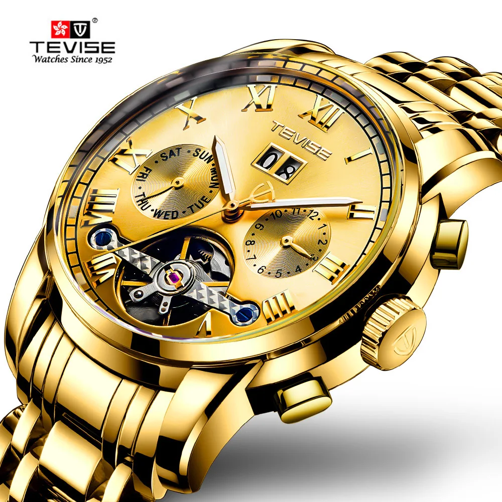 TEVISE Men's Watches Luxury Automatico Mechanical Watches Men Business Waterproof Skeleton Watch Relogio Masculino horloges
TEVISE Men's Watches Luxury Automatico Mechanical Watches Men Business Waterproof Skeleton Watch Relogio Masculino horloges