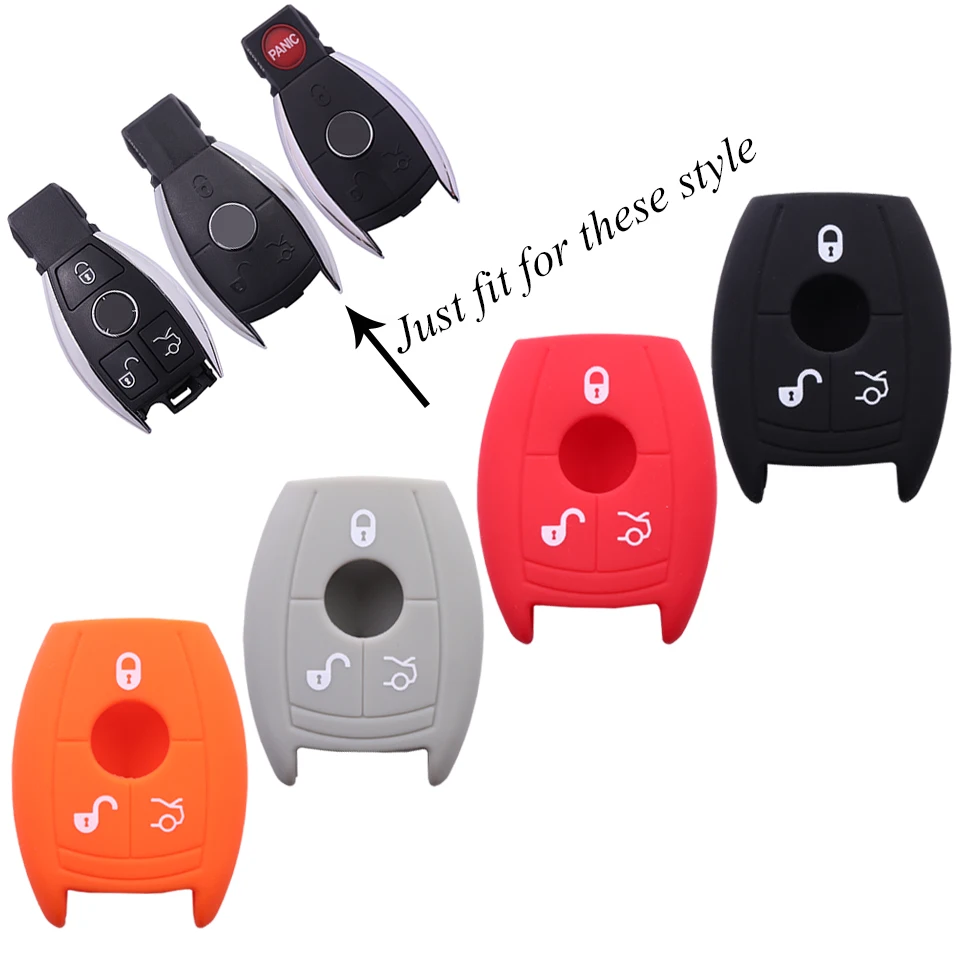 Colorful Car Silicone Key Case Cover for Mercedes Benz W203 W210 W211 W204 E-Class S-Class Smart Remote Key Fob Case
Colorful Car Silicone Key Case Cover for Mercedes Benz W203 W210 W211 W204 E-Class S-Class Smart Remote Key Fob Case