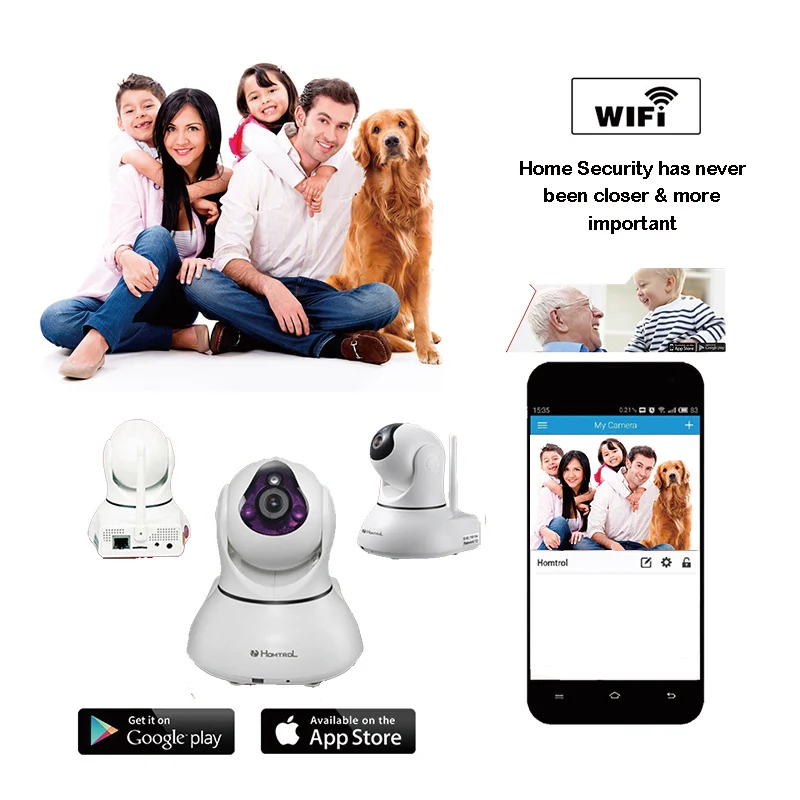 Homtrol Smart Home NEW P2P Wireless IP Camera App control 720P HD PTZ WIFI CCTV Camera IR Night Vision Security Camera
Homtrol Smart Home NEW P2P Wireless IP Camera App control 720P HD PTZ WIFI CCTV Camera IR Night Vision Security Camera