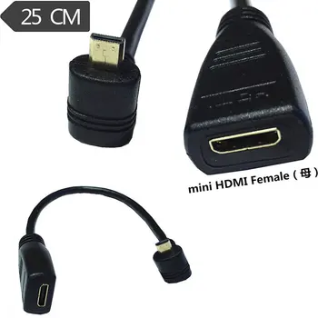 HDMI 1.4 mini HDMI Female to Micro D HDMI MaleUP Angled Extension AV Cable 1080p 0.25M
HDMI 1.4 mini HDMI Female to Micro D HDMI MaleUP Angled Extension AV Cable 1080p 0.25M