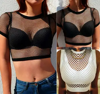 UK Women Sexy Sleeveless See Through Mesh Fishnet Crop Top Vest Tank T Shirt
UK Women Sexy Sleeveless See Through Mesh Fishnet Crop Top Vest Tank T Shirt