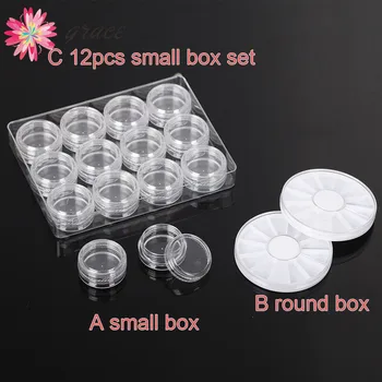 3 different styles Plastic Jewelry Adjustable Tool Box for Rings Jewelry Beads Pills Storage With 12 Round Containers Jars
3 different styles Plastic Jewelry Adjustable Tool Box for Rings Jewelry Beads Pills Storage With 12 Round Containers Jars