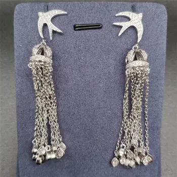 Luxury AAA Cubic Zirconia Stone Trendy Swallow Chain Tassel Pendant Earrings For Women Accessoreis Party Holiday Gift Autumn
Luxury AAA Cubic Zirconia Stone Trendy Swallow Chain Tassel Pendant Earrings For Women Accessoreis Party Holiday Gift Autumn