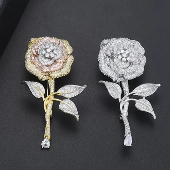 GODKI Original Brand Cubic Zirconia Brooches Neck jewelry pendant Rose Shape Exquisite Graceful Gift for Ladies High Quality
GODKI Original Brand Cubic Zirconia Brooches Neck jewelry pendant Rose Shape Exquisite Graceful Gift for Ladies High Quality