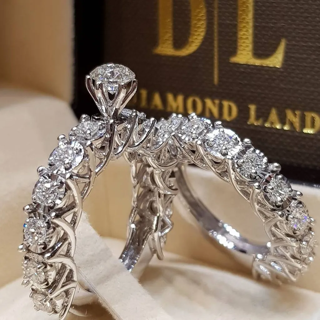 New Fashion Ring Snowflake Engagement Gift Set With Ring Silver Female Women Wedding 6/7/8/9/10 Size Ring 2019
New Fashion Ring Snowflake Engagement Gift Set With Ring Silver Female Women Wedding 6/7/8/9/10 Size Ring 2019