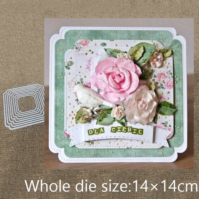 New Design Craft Metal Cutting Die cut die 8pcs square frame background scrapbooking Album Paper Card Craft Embossing Die Cuts
New Design Craft Metal Cutting Die cut die 8pcs square frame background scrapbooking Album Paper Card Craft Embossing Die Cuts