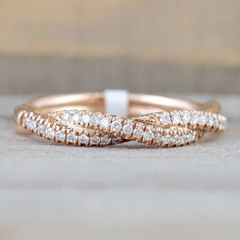 Modyle 2019 Women Twisted Shape Engagement Ring Stacking Matching Band Anniversary Ring Romantic Rings
Modyle 2019 Women Twisted Shape Engagement Ring Stacking Matching Band Anniversary Ring Romantic Rings