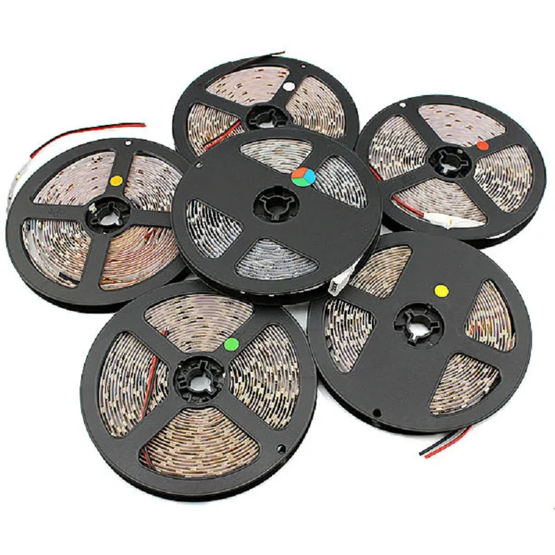 Светодиодный RGB Водонепроницаемый ленты 2835 5050 SMD водостойкий гибкий ремешок 5