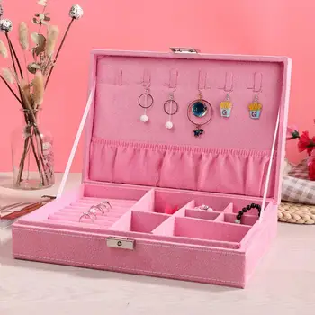 Portable Suede Fabric Jewelry Storage Box Necklace Ring Earrings Bracelet Display Organizer Jewelry Display Case a
Portable Suede Fabric Jewelry Storage Box Necklace Ring Earrings Bracelet Display Organizer Jewelry Display Case a