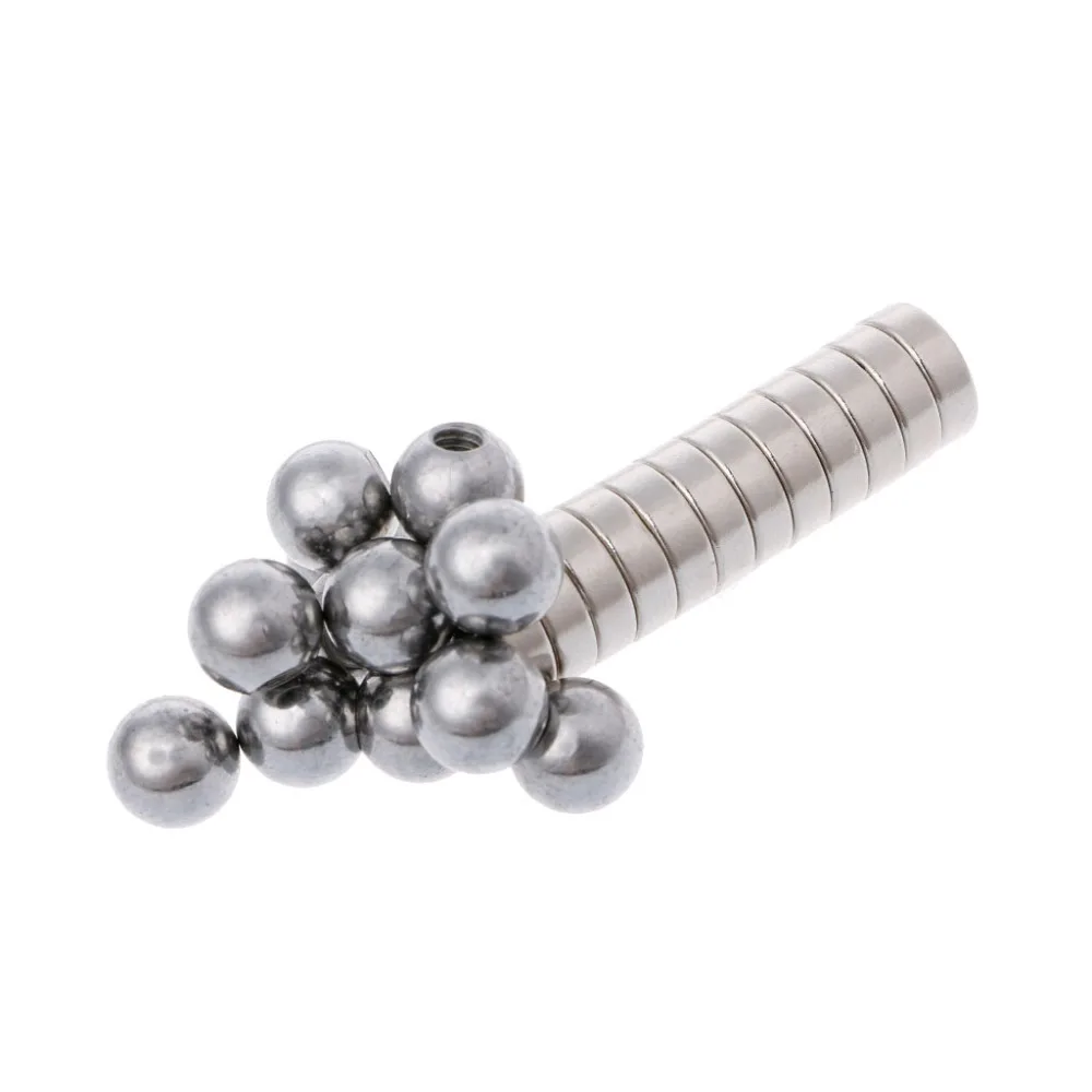 12Pcs Stainless Steel Screw Ball + Round Magnetic Bracket Kit For 3D Printer Reprap Delta Kossel K800 3D Printing Parts C26
12Pcs Stainless Steel Screw Ball + Round Magnetic Bracket Kit For 3D Printer Reprap Delta Kossel K800 3D Printing Parts C26