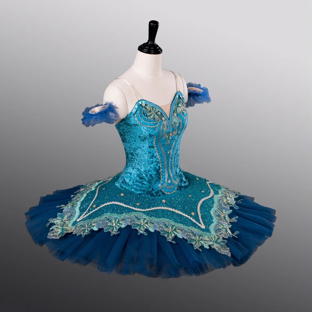 Girls-Ballet-Skirt-New-Style-ATS9004-Women-Tight-Bodies-Dance-Tutu-Blue-Bird-Competition-Costumes-10