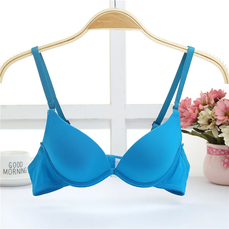 

Mozhini spring summer seamless sexy push up bra underwear duoble cup female bra for student girl small chest bra 32 34 36 38 AB
