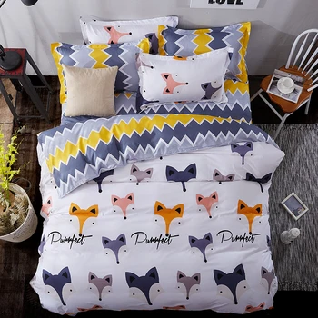 Cartoon Fox 3/4pcs Bedding Sets Children's Beddingset Bed Linen Duvet Cover Bed Sheet Pillowcase/bed Set
Cartoon Fox 3/4pcs Bedding Sets Children's Beddingset Bed Linen Duvet Cover Bed Sheet Pillowcase/bed Set