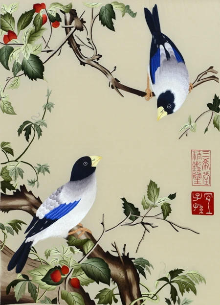 DIY 100% Mulberry Silk Suzhou Embroidery Sets Printed Patterns Needlework Kits Birds Series 30*40cm
DIY 100% Mulberry Silk Suzhou Embroidery Sets Printed Patterns Needlework Kits Birds Series 30*40cm