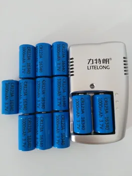 12pcs 3.7v 1000mAh CR123A rechargeable lithium battery 16340 strong light flashlight rechargeable battery +1PCS 16340 charger
12pcs 3.7v 1000mAh CR123A rechargeable lithium battery 16340 strong light flashlight rechargeable battery +1PCS 16340 charger