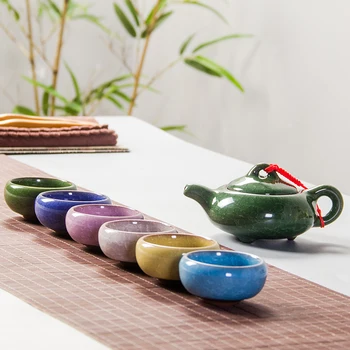 2017 New Exquisite Ice Crack Glaze Tea Set Porrtery Teaset 1 Tea Pot and 6 Tea Cups Fish Cups Chinese Kung Fu Tea Sets B028
2017 New Exquisite Ice Crack Glaze Tea Set Porrtery Teaset 1 Tea Pot and 6 Tea Cups Fish Cups Chinese Kung Fu Tea Sets B028