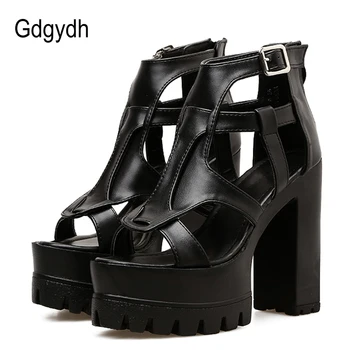 Gdgydh Fashion Zipper Open Toe High Heels Women Sandals Woman Black Gladiator Platform Shoes Rubber Sole Ladies Summer Shoes
Gdgydh Fashion Zipper Open Toe High Heels Women Sandals Woman Black Gladiator Platform Shoes Rubber Sole Ladies Summer Shoes
