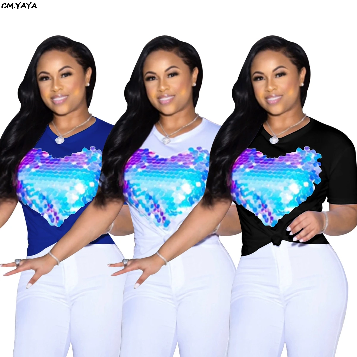 2019 summer women o-neck sequined love splicing short sleeve tee top fashion classic active wear t-shirt casual t shirt ALS105
2019 summer women o-neck sequined love splicing short sleeve tee top fashion classic active wear t-shirt casual t shirt ALS105