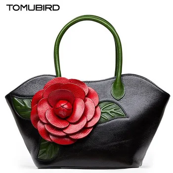 Fashion tote bags for women bag genuine leather handbag quality handmade dimensional flowers Ladies Brand bolsa feminina saco
Fashion tote bags for women bag genuine leather handbag quality handmade dimensional flowers Ladies Brand bolsa feminina saco