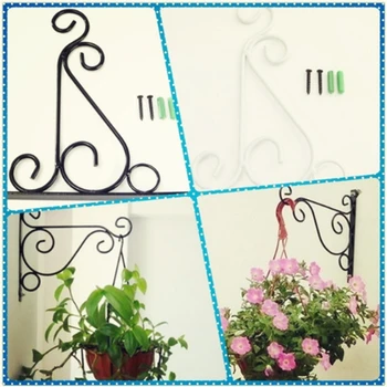 Wrought Iron Hanging Plant Stand Flower Pot Hooks Holder Classic Romantic Landscaping Bathroom Garden Decor Garden Decoration
Wrought Iron Hanging Plant Stand Flower Pot Hooks Holder Classic Romantic Landscaping Bathroom Garden Decor Garden Decoration