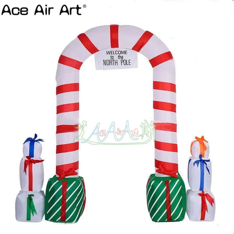 3 m W oxford fabric popular inflatable Christmas arch with gift boxes,Inflatable candy cane Archway,Door entrance on winter
3 m W oxford fabric popular inflatable Christmas arch with gift boxes,Inflatable candy cane Archway,Door entrance on winter