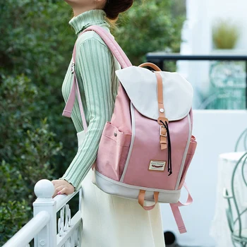 Edison Female Backpack Fashion School Bag College Wind Solid Color Multi-function Large Capacity Simple Women's Travel Backpack
Edison Female Backpack Fashion School Bag College Wind Solid Color Multi-function Large Capacity Simple Women's Travel Backpack