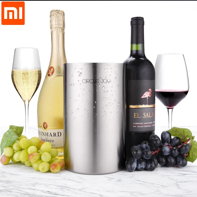 Оригинальное двойное ведро для льда Xiaomi Mijia Circle Joy из нержавеющей стали