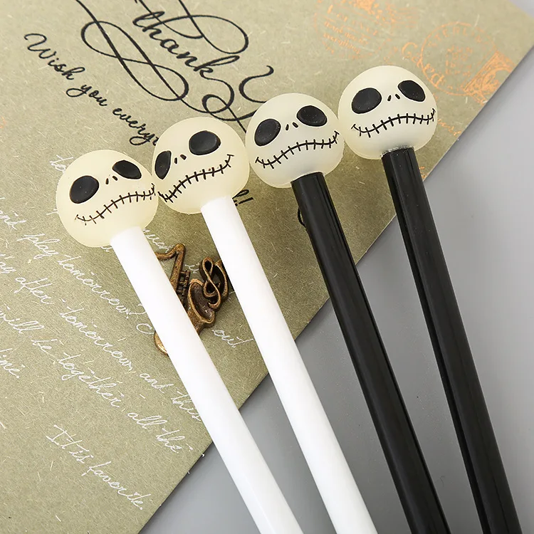 

1 PCs Creative Stationery Silicon Gel Head Cartoon Neutral Pen Cute Funny Expression Student Water Signature Pen