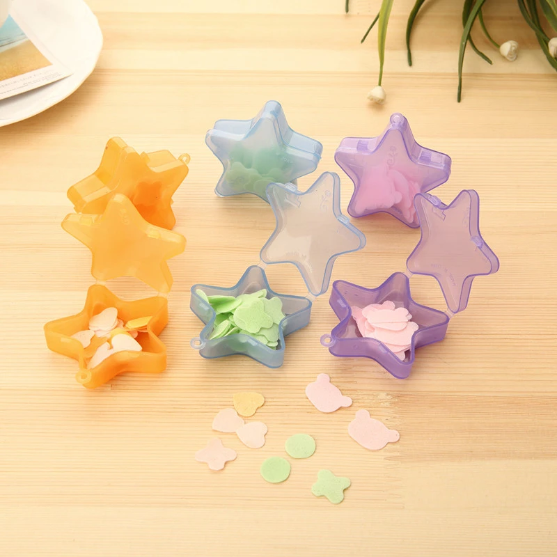 Mini Five-pointed Star Convenient Washing Hand Bath Soap Flakes Travel Portable Scented Slice Foaming Box Paper Decontamination
Mini Five-pointed Star Convenient Washing Hand Bath Soap Flakes Travel Portable Scented Slice Foaming Box Paper Decontamination