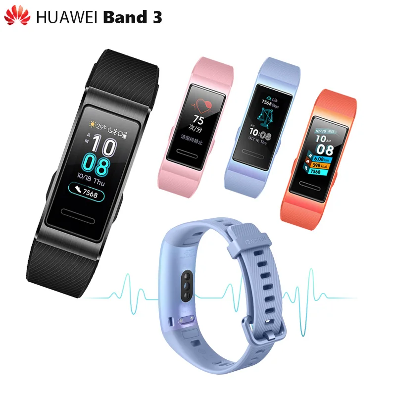 Original Huawei Band 3 / 3 Pro Smartband Metal Frame Amoled Full Color Display Touchscreen Swim Stroke Heart Rate Sensor Sleep
Original Huawei Band 3 / 3 Pro Smartband Metal Frame Amoled Full Color Display Touchscreen Swim Stroke Heart Rate Sensor Sleep