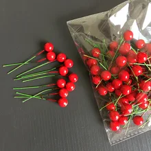 Beaded Fruit Ornaments And Get Free Shipping On Aliexpress Com 100pcs Artificial Red Cherry Small Berries Home Party Decoration Christmas Tree Ornaments Fake Fruit Diy Jewelry