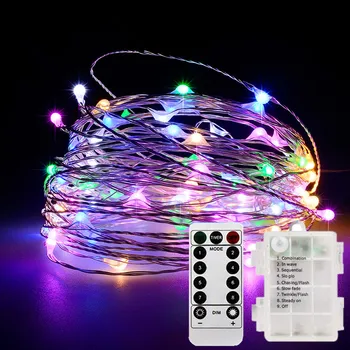 LED string light battery powered 8 function remote control 5m 50LED /10m 100LED outdoor interior Christmas lights
LED string light battery powered 8 function remote control 5m 50LED /10m 100LED outdoor interior Christmas lights