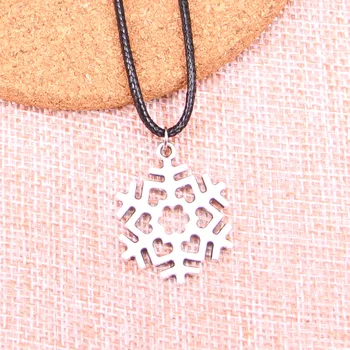 20Pcs Antique Silver Color snow snowflake Pendant 29*23mm Leather Chain Necklace Black Leather Cord Necklace
20Pcs Antique Silver Color snow snowflake Pendant 29*23mm Leather Chain Necklace Black Leather Cord Necklace