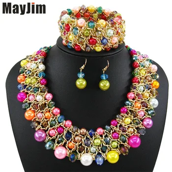 MayJim Statement necklace 2018 fashion jewelry sets Handmade bead chain big Pearl dubai jewelry sets Vintage beads Bijoux
MayJim Statement necklace 2018 fashion jewelry sets Handmade bead chain big Pearl dubai jewelry sets Vintage beads Bijoux