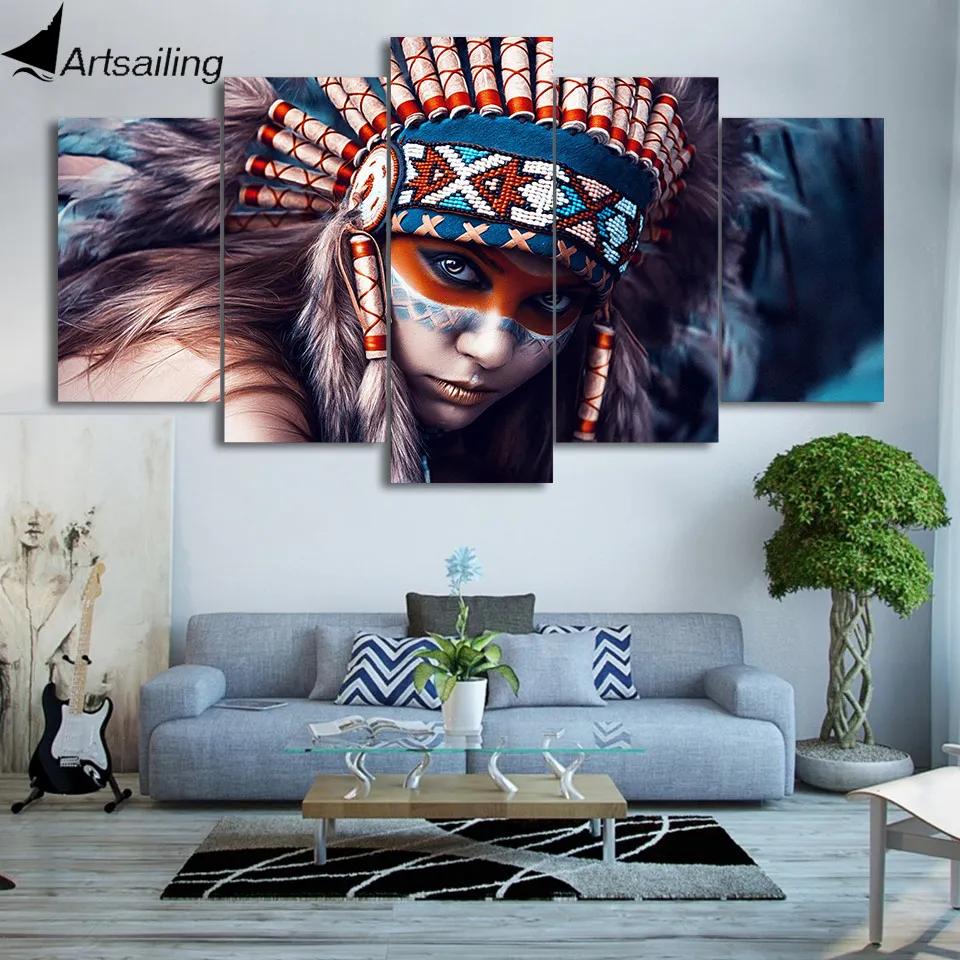 HD Printed 5 Piece Canvas Art Native American Indians Girl Painting Wall Pictures Home Decor Free Shipping NY-7264B
HD Printed 5 Piece Canvas Art Native American Indians Girl Painting Wall Pictures Home Decor Free Shipping NY-7264B