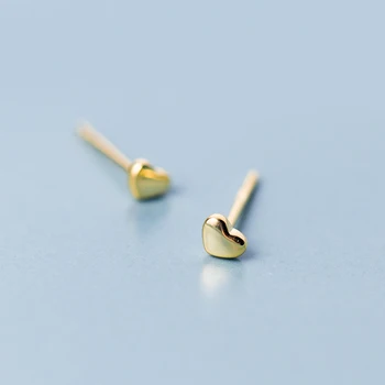MloveAcc Real 100% 925 Sterling Silver Gold Color Petite Hearts Stud Earrings for Women Female Authentic Original Jewelry
MloveAcc Real 100% 925 Sterling Silver Gold Color Petite Hearts Stud Earrings for Women Female Authentic Original Jewelry