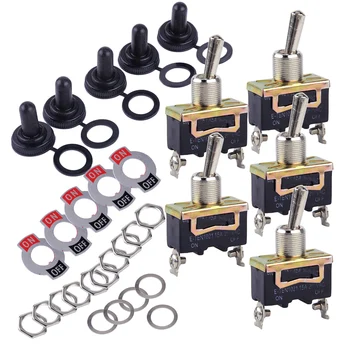 beler 5pcs Heavy Duty 2 Pin 250V 15A ON/OFF Rocker Toggle Switches Mayitr Waterproof Boot Metal SPST Connector Switch
beler 5pcs Heavy Duty 2 Pin 250V 15A ON/OFF Rocker Toggle Switches Mayitr Waterproof Boot Metal SPST Connector Switch