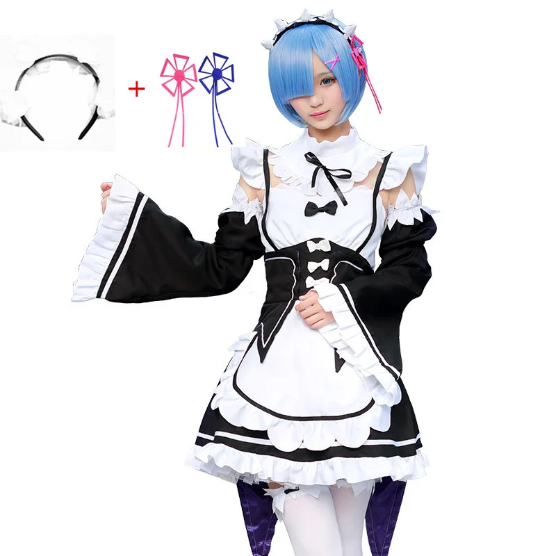 Re:zero Kara Hajimeru Isekai Seikatsu Re Life In a Different World Ram/Rem Sisters Kawaii Maid Cosplay Costume
Re:zero Kara Hajimeru Isekai Seikatsu Re Life In a Different World Ram/Rem Sisters Kawaii Maid Cosplay Costume