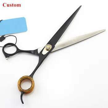 Custom high quality Japan steel 7 inch black pet dog grooming hair scissors grooming cutting shears berber hairdressing scissors
Custom high quality Japan steel 7 inch black pet dog grooming hair scissors grooming cutting shears berber hairdressing scissors