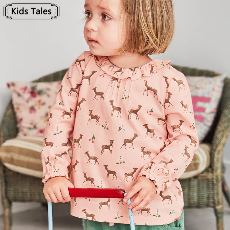 SC146 New Girls Fashion Clothes Deer Print Baby T Shirt Long Sleeeve Spring Summer Tops Christmas Clothing for 1-6 Years
SC146 New Girls Fashion Clothes Deer Print Baby T Shirt Long Sleeeve Spring Summer Tops Christmas Clothing for 1-6 Years