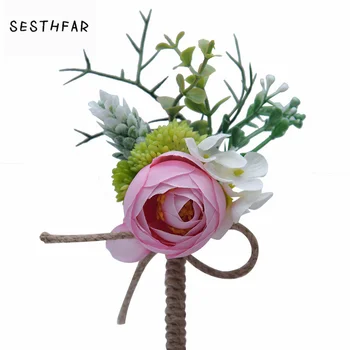 Wedding Boutonniere Groom Godfather Pin Silk flower Man ButtonHoles Bride Bridesmaid Wrist Flower Best Man
Wedding Boutonniere Groom Godfather Pin Silk flower Man ButtonHoles Bride Bridesmaid Wrist Flower Best Man